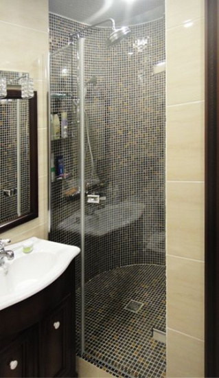 Душевая дверь в нишу GuteWetter Trend Door GK-862BP правая 105 см стекло бесцветное Two, профиль хром