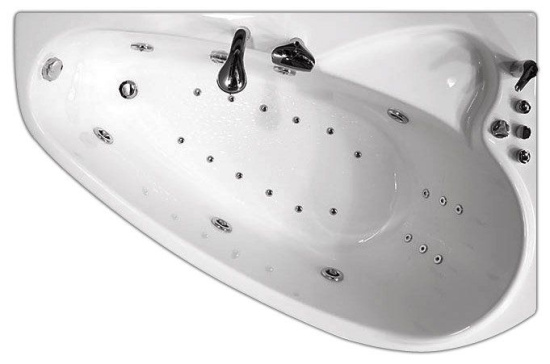 Акриловая ванна Triton Пеарл-шелл 160x104 см L