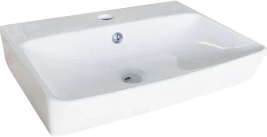 Тумба с раковиной Comforty Эдинбург 60-2 подвесная, бетон светлый, раковина 9055RA-50