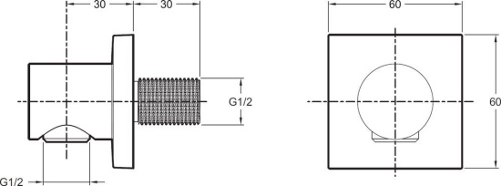 Шланговое подключение Jacob Delafon Modulo E8467-CP