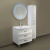 Мебель для ванной Marka One Belle 75Н Spirale White