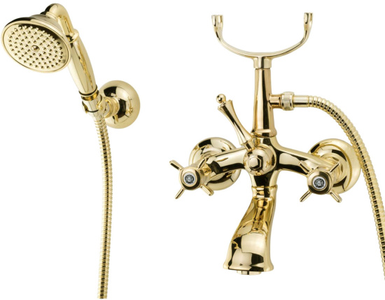 Смеситель для ванны Migliore Korona 28506 золото