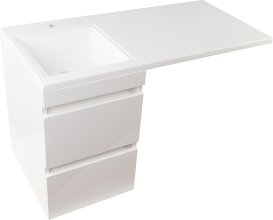 Мебель для ванной Style Line Даллас 100 Люкс Plus подвесная, белая, эмаль