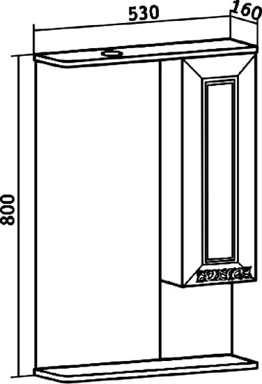 Мебель для ванной Runo Монро 50
