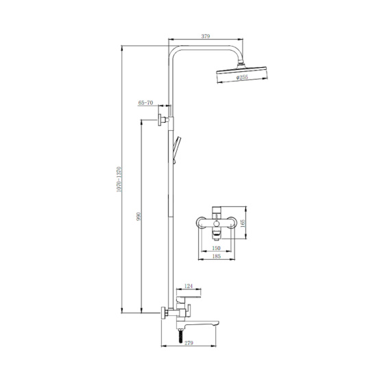 Душевая стойка Splenka S222.24.09