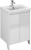 Тумба с раковиной Velvex Klaufs 50.2D белая, напольная