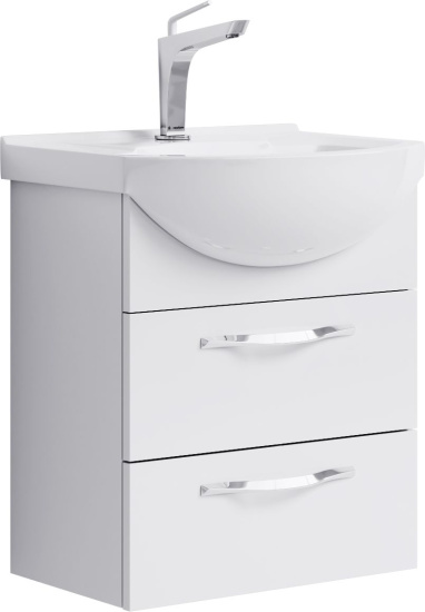 Тумба с раковиной Aqwella Allegro 50 с 2 ящиками