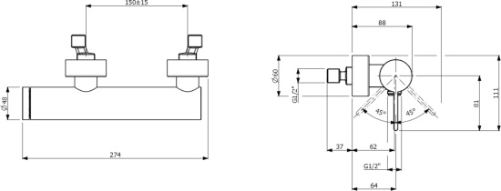 Смеситель для душа Villeroy & Boch Dawn TVS10630115061