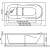 Акриловая ванна Relisan Neonika 170x70