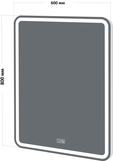 Зеркало BelBagno SPC-MAR-600-800-LED-TCH-PHONE с bluetooth, микрофоном и динамиками