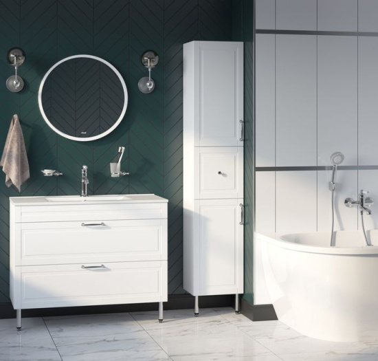 Мебель для ванной Iddis Oxford 100, напольная, белая