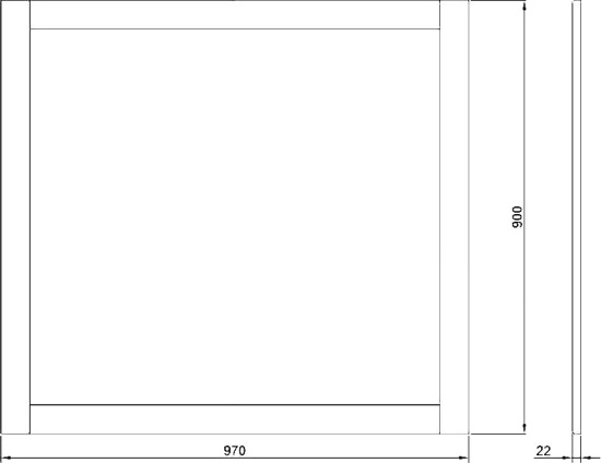 Зеркало ValenHouse Эйвори 105 белое