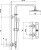 Душевая стойка Aquanet Steel AF210-7TS Душевая стойка Aquanet Steel AF210-7TS