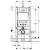 Инсталляция Geberit Duofix Delta 458.103.21.1 с кнопкой смыва + унитаз подвесной OWL 1975 Cube Cirkel-H OWLT190803