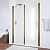 Душевая дверь в нишу Vegas Glass EP-F-1 125 05 10 L профиль бронза, стекло сатин