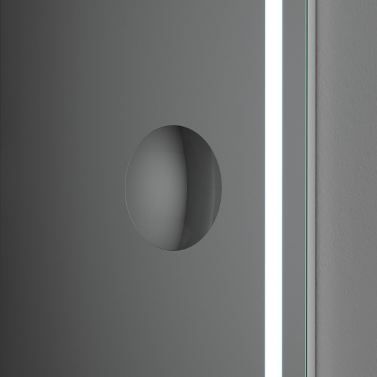 Зеркало AM.PM Gem 100 с LED-подсветкой, часами и косметическим зеркалом