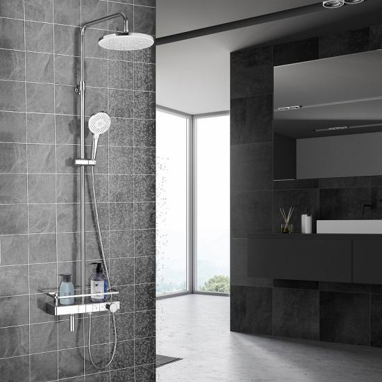 Душевая стойка Lemark Tropic LM7011C, термостат