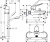 Душевой комплект Hansgrohe Novus 71040000 смеситель + душевой гарнитур