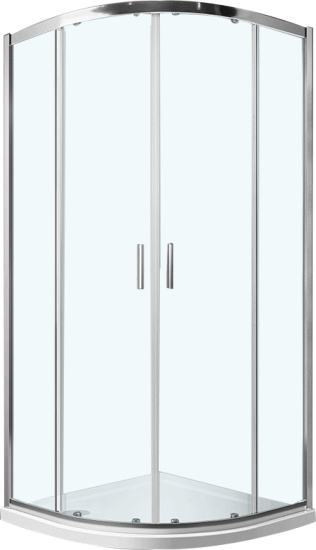 Душевой уголок Vincea Scala VSQ-2SC900CL 90x90, профиль хром, стекло прозрачное