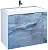 Тумба с раковиной Marka One Liriya 75П blue marble