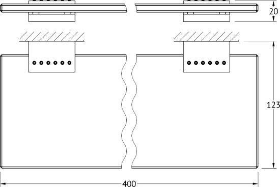 Полка Linea G Tiffany Lux TIF 910 40 см