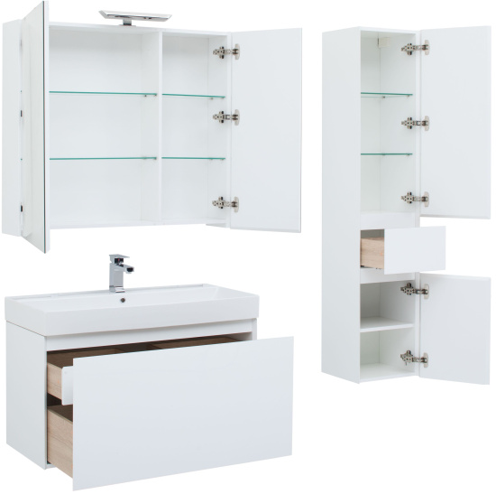 Мебель для ванной Aquanet Йорк 85 белая