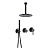 Душевая система Filarete Roun FL1032BL, черный