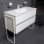 Тумба с раковиной Armadi Art Vallessi 100 белая Тумба с раковиной Armadi Art Vallessi 100 белая