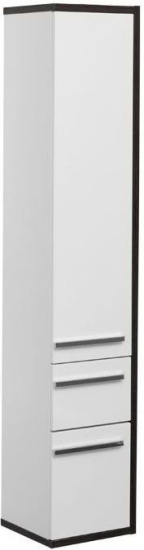 Пенал Aquanet Фостер 35 белый, эвкалипт мистери