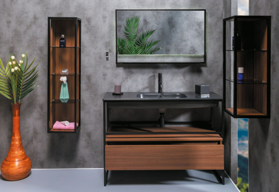 Полка Armadi Art Loft dark wood 120
