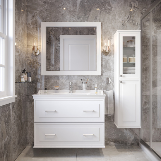 Тумба с раковиной Stworki Хадстен 100 белая