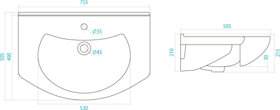 Мебель для ванной Style Line Канна 75 Люкс, белая