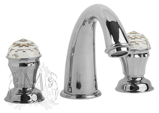 Смеситель для раковины Migliore Korona Swarovski ML.KRN-4712 Cr