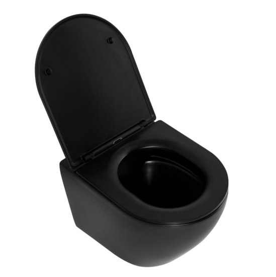 Унитаз подвесной BelBagno Colorato BB062CHR-MB с сидением микролифт