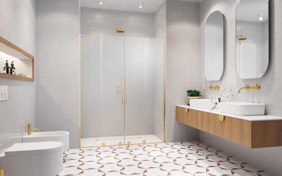Душевая дверь в нишу Radaway Furo Gold DWD 130