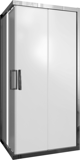 Душевой уголок Stworki Карлстад 90x80 см профиль хром глянец, стекло матовое