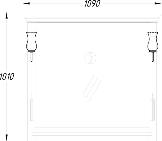 Мебель для ванной Opadiris Риспекто 100 белая матовая