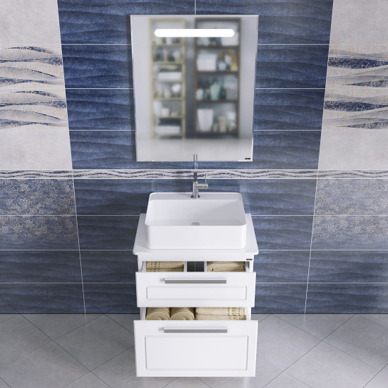 Мебель для ванной СанТа Нептун 70 напольная, со столешницей