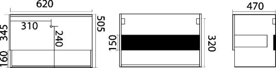 Мебель для ванной Misty Невада 65 подвесная, белая, вишня верона
