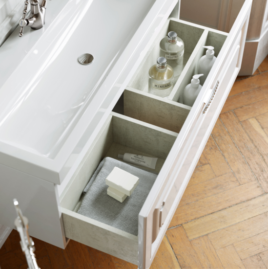 Тумба с раковиной Aqwella 5 stars Empire 80 белая