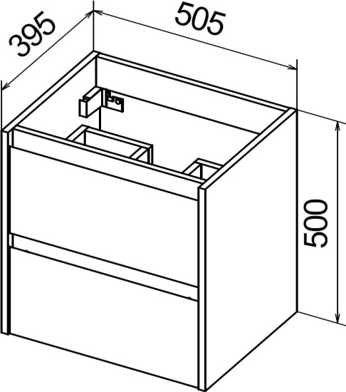 Тумба с раковиной BelBagno Kraft 39 50 rovere tabacco