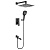 Душевая система Hansberge H6077BL, черный