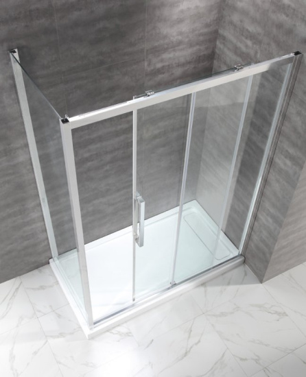 Душевой уголок Cezares Lux-Soft-W-AH-1-130/80-C-Cr-IV