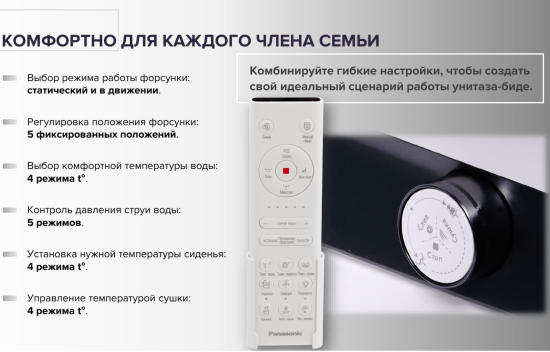 Унитаз-биде приставной Panasonic 2711