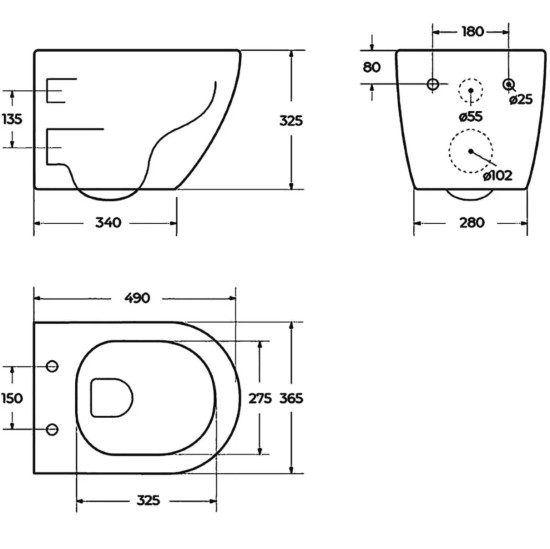 Унитаз подвесной BelBagno Uno BB3105CHR/SC