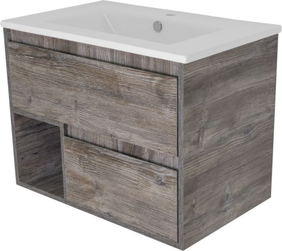 Тумба с раковиной Misty Темза 75 сосна пасадена
