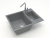 Мойка кухонная ZETT lab. T190Q008 темно-серая