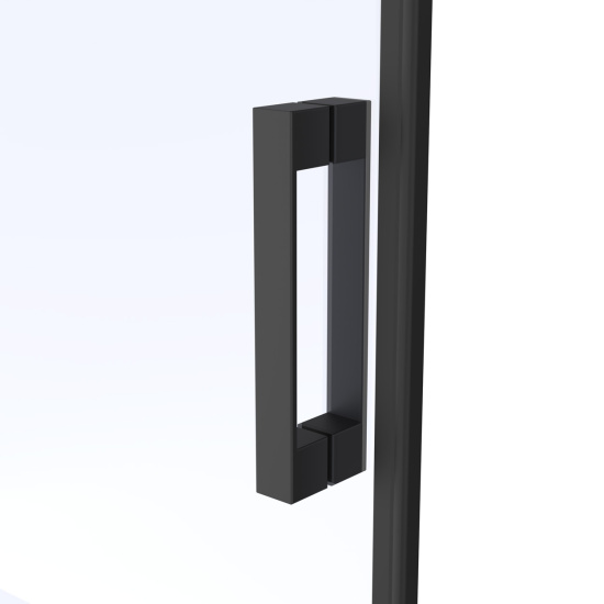 Душевой уголок Vegas Glass ZP+ZPV Protec 105*70 02М Moru, профиль черный матовый, стекло Moru