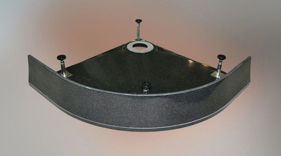 Поддон для душа GuteWetter Deluxe 100x100x16 R черный