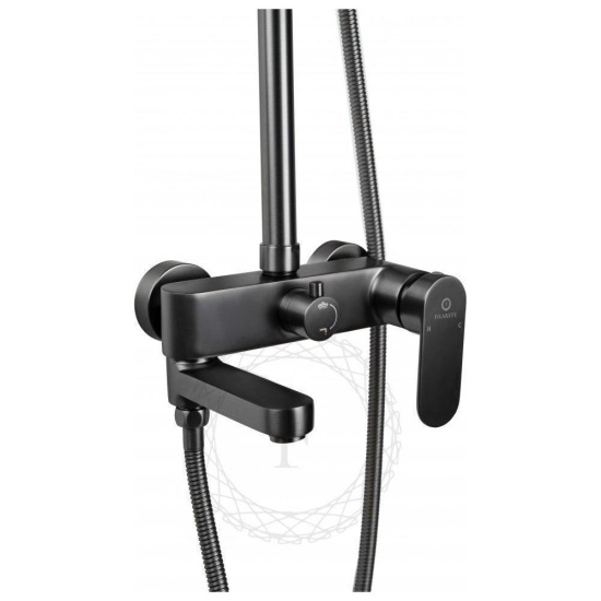 Душевая стойка Filarete Retta FL2030BG, графит